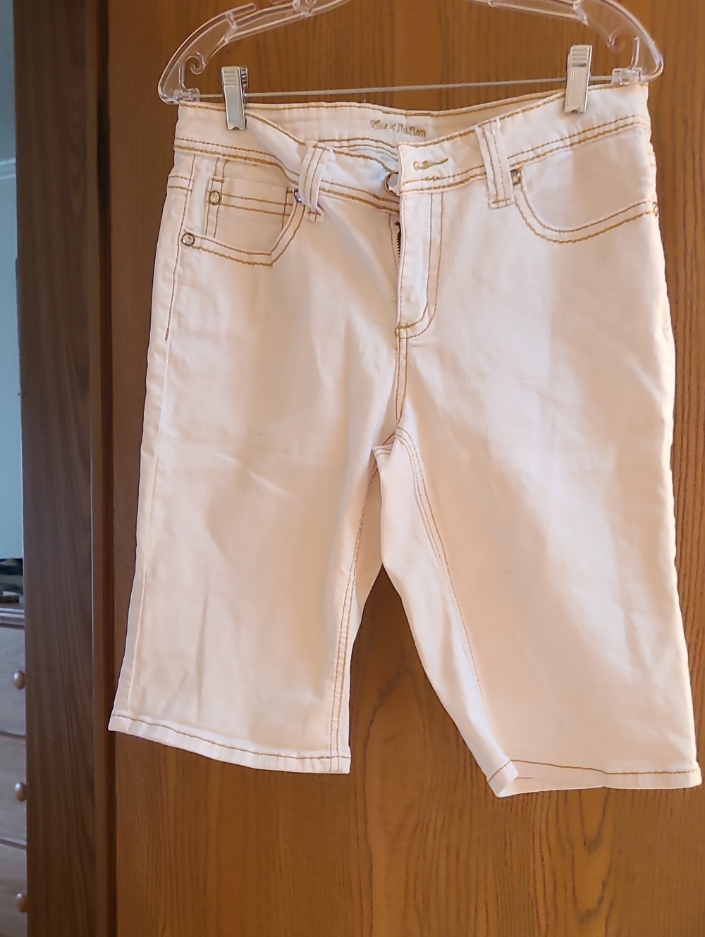 Love Nation White Denim Bermuda Shorts LOVE NATION